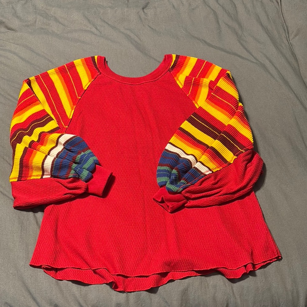 Free People Colorful Striped Longsleeve